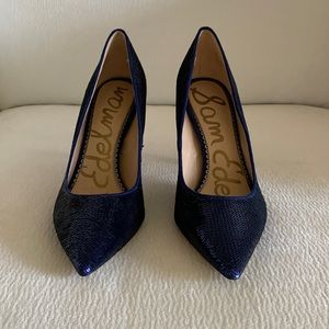 Sam Edelman blue sequin pump